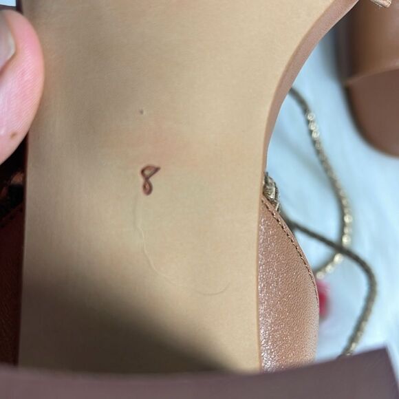 Sam Edelman Shani Tan Leather Lace Up Heels Sz 8 - Picture 6 of 7